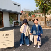  Next win girl 2021 new autumn and winter jacket net red wild men and women and children denim western style Korean fashion