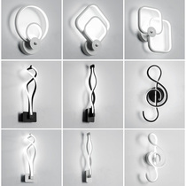  Minimalist bedside wall lamp Aisle Bedroom living room modern minimalist led light Net red Nordic creative personality bedside lamp