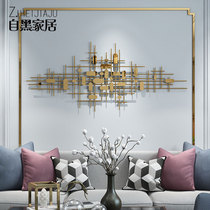Wall decoration pendant living room sofa background Wall Wall Wall decoration metal light luxury modern iron wall decoration