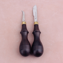 Handmade leather DIY leather cutting knife multi-function assembly knife Carbon steel blade