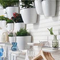 Balcony flower rack wall hanging wall non-perforated three-dimensional shelf hanging meat hanging wall flower rack