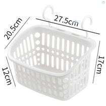 Bathroom clothes storage box wall-mounted toilet dirty clothes storage basket hanging wall bath small basket can be hung