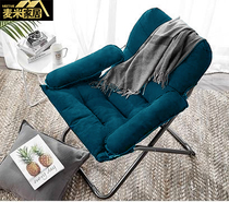 Folding lazy chair single small sofa dormitory bedroom home computer chair bedroom leisure balcony recliner