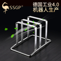German three-four-steel kitchen case plate frame 304 stainless steel chopping block shelving seat-home sitting type chopping board containing shelf
