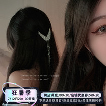 Sweet Wild Angel ● Small Crowddesign Super Fairy Ultra Shiny Delicate Inlaid Drilling Crystal Flow Su Wings Hairpin Side Chuck Decoration