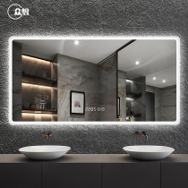 Everyone wants bathroom smart bathroom mirror LED mirror wall with lamp anti-fog mirror touch screen toilet mirror