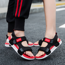 Sanders and slippers womens summer 2019 new Korean version of dual-use sports sandals non-slip anti-odor Tide womens lovers slippers