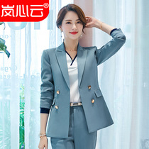 2019 New Fashion Temperament Professional Dress Lady Suit Interview Positive Dress Hotel Front Office Tooling Autumn Winter
