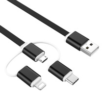  Three-in-one data cable is suitable for Apple data cable Huawei Type-c Android one-for-three charging cable