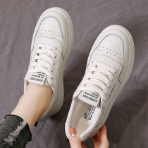 Tide brand leather flat shoes womens 2020 new wild net red ins super fire spring leisure sports white shoes