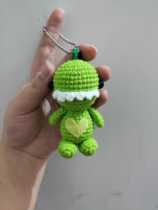 Mango Family Diy Pure Hand Crochet Hook Loveable Little Dinosaur Pendant Wool Wire Doll Finished Product