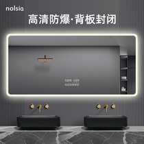 led smart lamp mirror bathroom mirror bathroom wall-mounted bathroom mirror applier wall washroom anti-fog mirror custom lightening