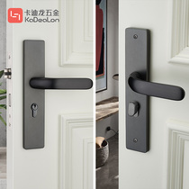 Cardilong pure copper door lock Modern simple indoor silent bedroom door Solid wood door full copper thick version lock