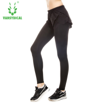 Fitness pants female thin fake two-piece running sweatpants Pants leggings Quick-drying leggings breathable yoga pants