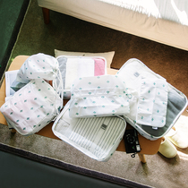 Travel storage bag seven-piece set suitcase clothes packing bag travel shoes clothing storage underwear storage bag