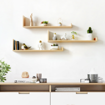 New Chinese Solid Wood Creative Free Combination Shelving Living Room Bedroom Wall Shelf Minimalist Studio Display Rack