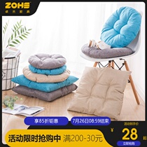 Cotton and hemp round tatami cushion Fabric sofa cushion thickened square chair cushion Large bench office seat cushion