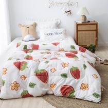 Comfortable grinding kindergarten winter quilt children spring and autumn baby nap warm thick quilt straw strawberry pie