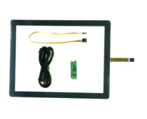 15-inch five-wire resistor pure flat black edge industrial touch screen USB interface supports win and Android system