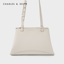 CHARLES & KEITH simple solid color CK2-30671241 WOMENs commuter wind zipper shoulder armpit bag