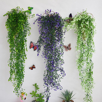 Simulation plant pendant home living room creative three-dimensional wall decoration wall wall decoration barbecue shop green planting wall decoration