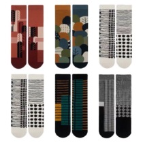 CrazySocks autumn and winter New asymmetric AB socks Street Sports in tube cotton socks men and women fashion tide socks