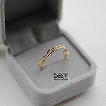 Suitable for hand-coarse ring female fashion personality Korean version Chains and American Ins chubby hand ornaments without falling out of color net red decoration