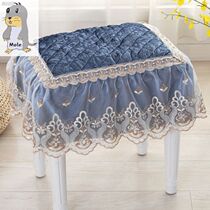 European and American single strap seat cushion cushion office lace sofa cushion combination small stool cushion square simple non-slip
