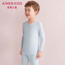 aimer kids love children angel warm clothes thermal underwear boys cotton spandex top AK2720271