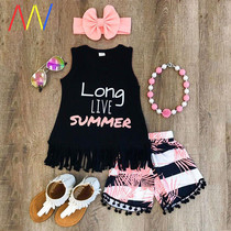 Kids Baby Girl Vest Tops T shirt  Shorts Pants Set Clothes