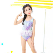 Girls Mermaid swimsuit Korean version of puffy dress new children cute gauze dress bow girl swimsuit