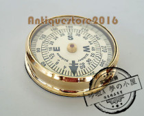 Antique compass vintage design bronze plate qualified sailing gold 3 gift ornaments