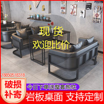 Bar Table And Chairs Combined Clear Bar Coffee Hall Suit Industrial Wind Commercial Wine Gallery Negotiation Casual Arc Cassette Sofa