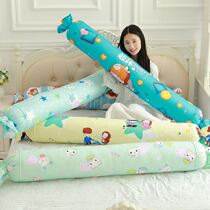 Bedside cushion pillow long strip new cotton candy cylindrical long double pillow waist pillow cartoon removable and washable