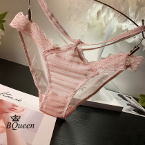 Underwear Womens Summer Thin Air Breathability Sensation Lace Low Waist Super Slim and Pivot Sexual Apostle Love Triangle Pants