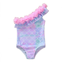 Girl swimsuit 2021 New Baby foreign boy Korean girl princess cute skirt lace swimsuit