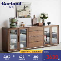 Garland Japanese multifunctional sideboard walnut color restaurant cabinet modern kitchen cupboard lockers lockers lockers