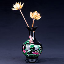 Jingdezhen ceramic small Vase ornaments living room flower arrangement porcelain bottle craft decoration Chinese blue home decorations