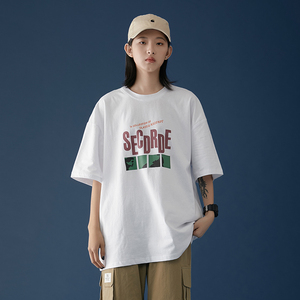 白色百搭短袖纯棉学生韩版新款夏季宽松t恤