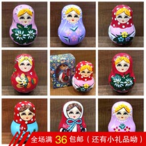Foreign products childrens matryoshka tumblers wooden bells birthday gifts toys imported from Russia