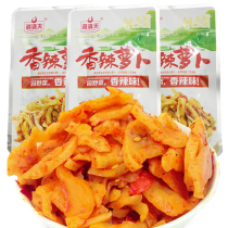 Xiangmantian fragrant spicy radish dried 18g * 10 packets of chop chili snack food pickles Pickles Hunan specialty