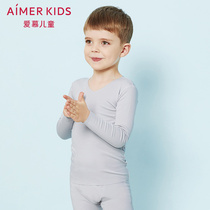(Milk) aimer kids love kids black technology thermal underwear mens coat autumn clothes AK272T51