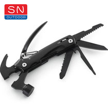 Outdoor New Gift Multifunction Goat Corner Hammer Stainless Steel Multifunction Pincer Hammer Safety Tool Hammer Spot