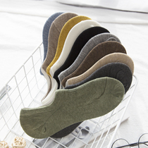 Spring Summer Thin Cotton Breathable Colorful Stealth Boat Socks Neutral Light Mouth Invisible Sports Elastic Couple Short Socks Women