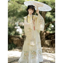 Cao County Hanwu womens (Yongdu) out-of-print Ming long collar shirt Yun shoulder summer student new Chinese style