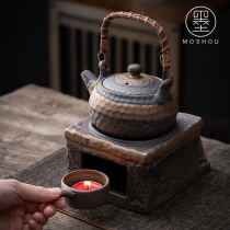 Japanese-style lifting beam pot warm tea set warm tea stove candle holder handmade candle heating base household teapot warm tea stove