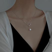 Chow Tai Fook Huanmei 925 sterling silver moon bees necklace female ins Wind choker year new design sense light luxury hanging