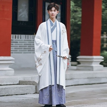 Hanwu mens antique (cross-country) suit womens Chinese style Wei Jin mens immortal air flowing outfit full antique suit