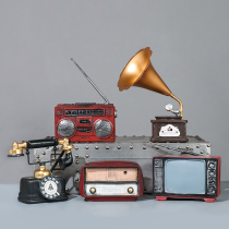 Retro small swing piece Remain machine Creative European-style home furnishing Café Bar Shop Displays Wine Cabinet Decorations