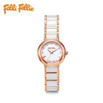 Folli Follie Furi Womens watch 27mm dial Ceramic strap Elegant watch Greek light luxury temperament trend